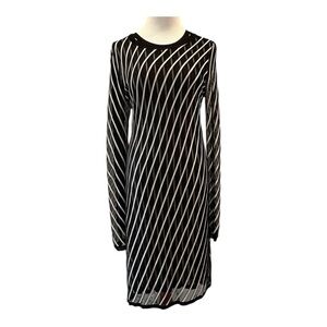Diane Von Furstenberg Double Layer Striped Dress